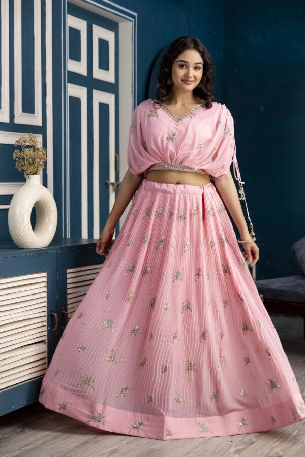 Embroidered Royale Crop Set - Image 5