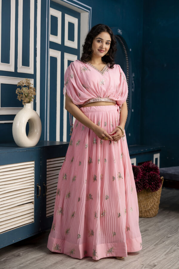 Embroidered Royale Crop Set - Image 7