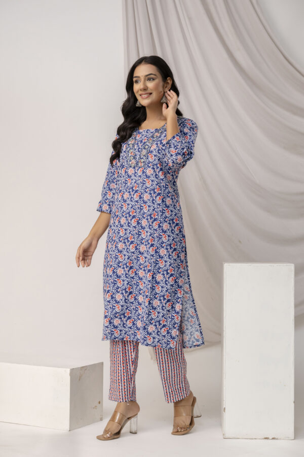 Printed Kurti with Sequence Work - Image 9