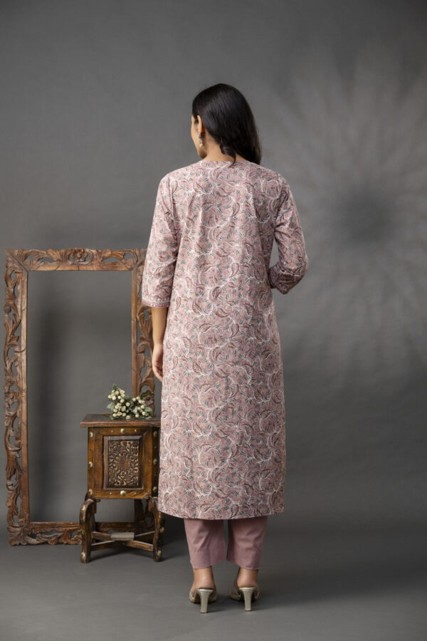 Printed Thread Work Kurti Set - Image 11