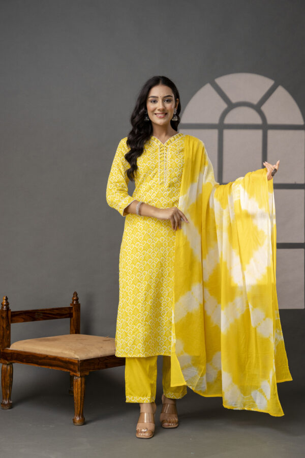 "Tie-Dye Essence Kurti Set" - Image 9