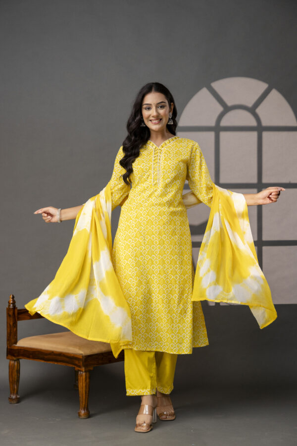 "Tie-Dye Essence Kurti Set" - Image 7