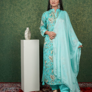 KURTI- COTTON DUPATTA- SHIFFON BOTTOM- CAMERIC COTTON