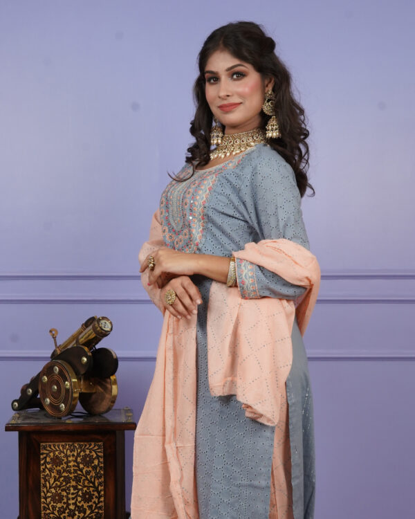 KURTI- COTTON DUPATTA- COTTON BOTTOM-COTTON - Image 2