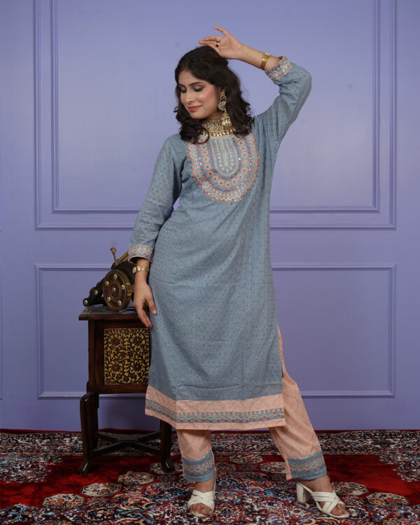 KURTI- COTTON DUPATTA- COTTON BOTTOM-COTTON - Image 3