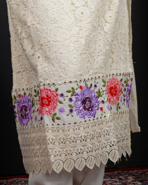 KURTI-COTTON NET DUPATTA-ORGANZA BOTTOM-CAMERIC COTTON - Image 6