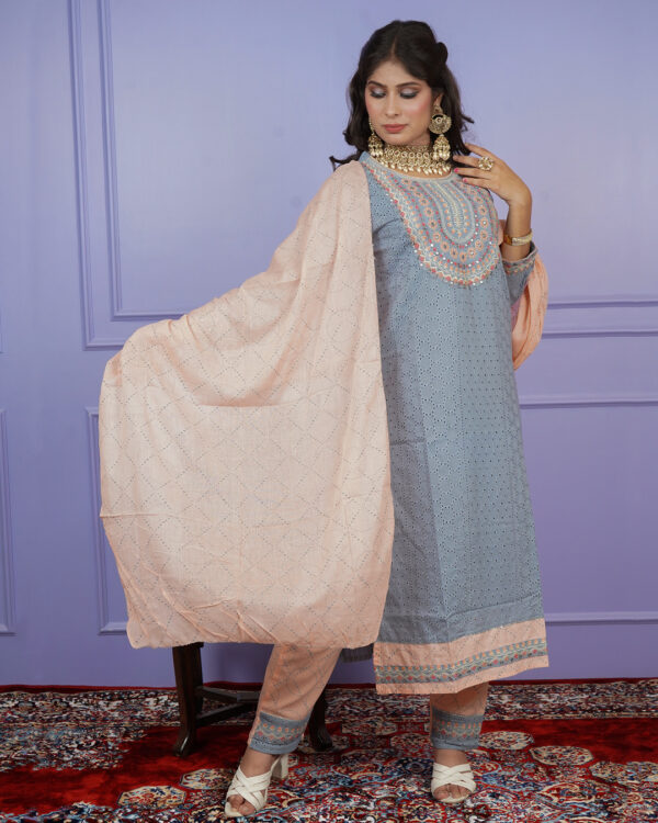 KURTI- COTTON DUPATTA- COTTON BOTTOM-COTTON - Image 6