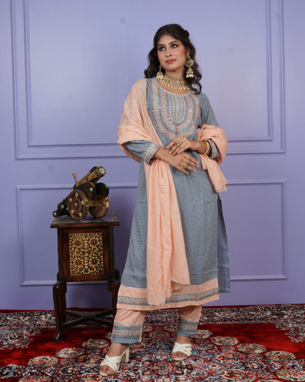 KURTI- COTTON DUPATTA- COTTON BOTTOM-COTTON
