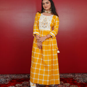 KURTI- KHADI COTTON FROACK DUPATTA-COTTON BOTTOM-COTTON